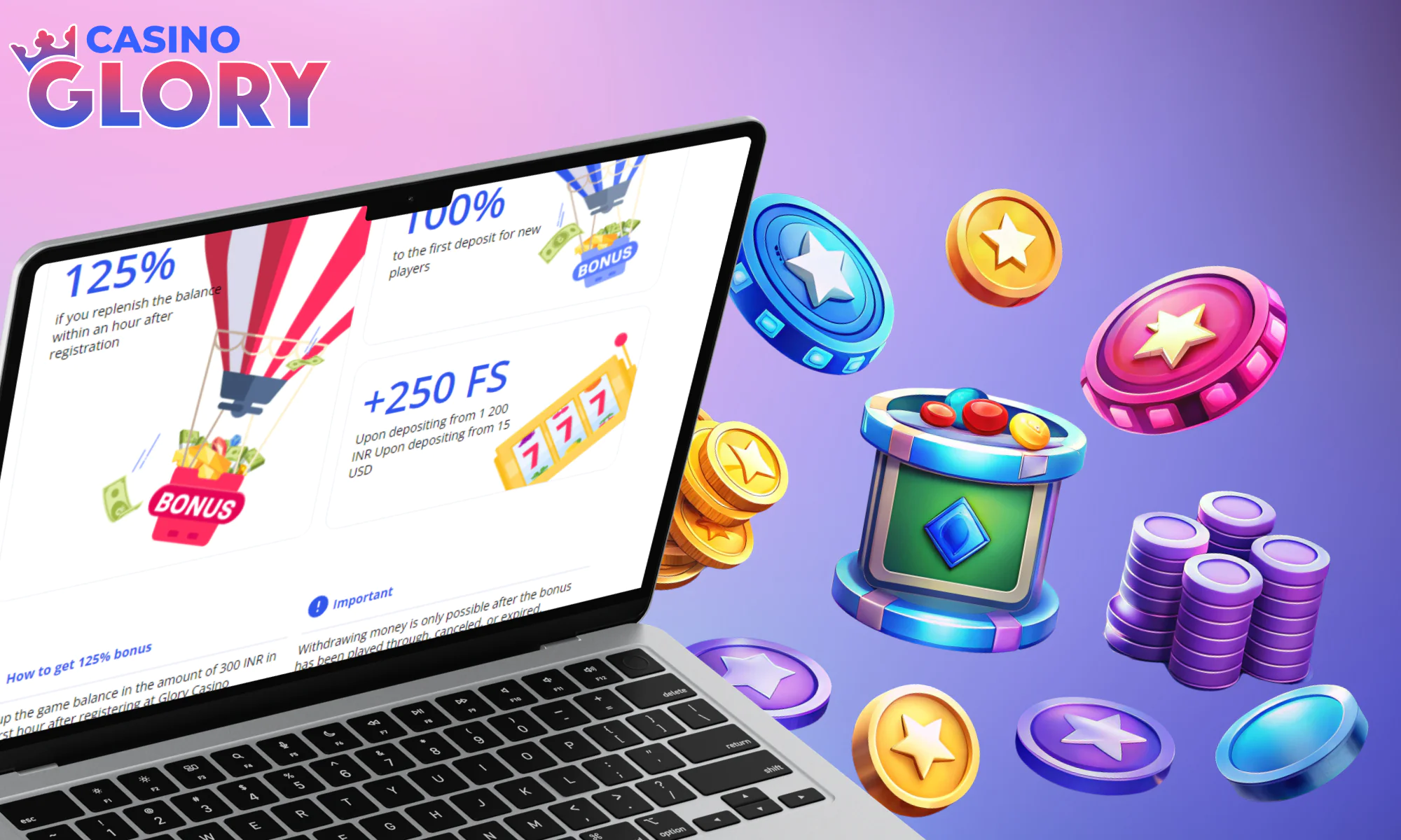 Kinds of Glory Casino no deposit bonuses for users
