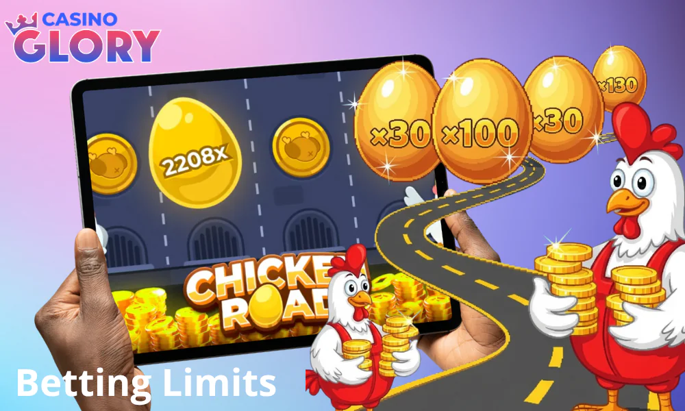 Minimum bet and possible winnings in Chicken Road